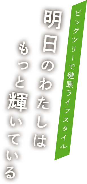 ビッグツリーで健康ライフスタイル！